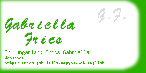gabriella frics business card